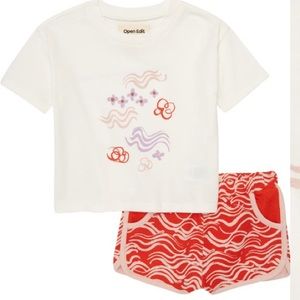 NWT Graphic Tee & Shorts Set